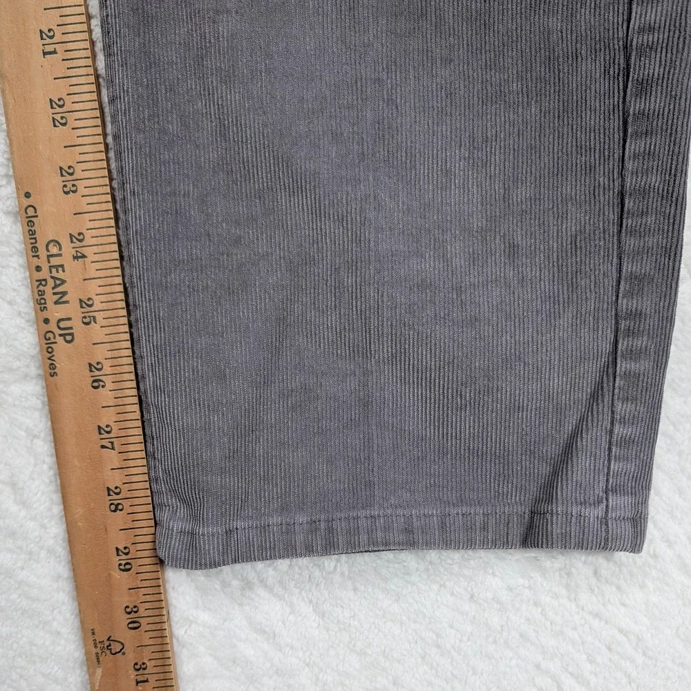 Brooks‎ Brothers Pants Mens 38x30 Gray Corduroy Stretch 5 Pocket Chino Casual - Picture 8 of 11